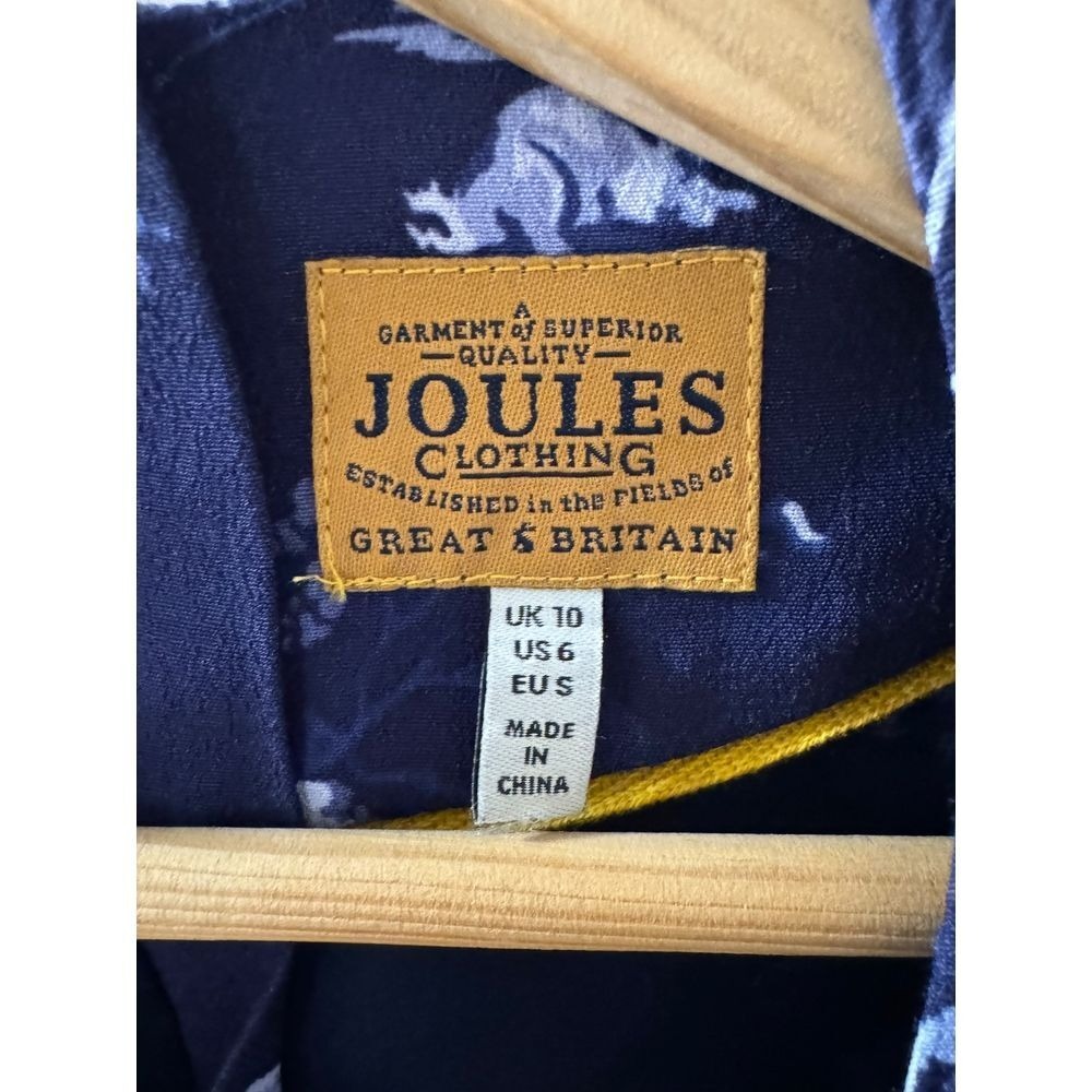 Joules Dress Size‎ 6 Deer Rabbit Print Chiffon Woodland Forest Fully Lined Shift - Picture 5 of 9